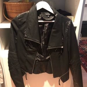 Faux Leather Jacket by Lulu